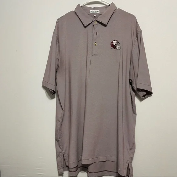Peter Millar Summer Comfort Texas A&M Aggies Polo Shirt Mens XL Performance Golf - Picture 1 of 5